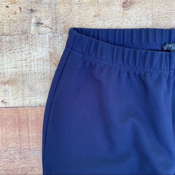 St. John Caviar Cropped Ponte Leggings M - Picture 2 of 11